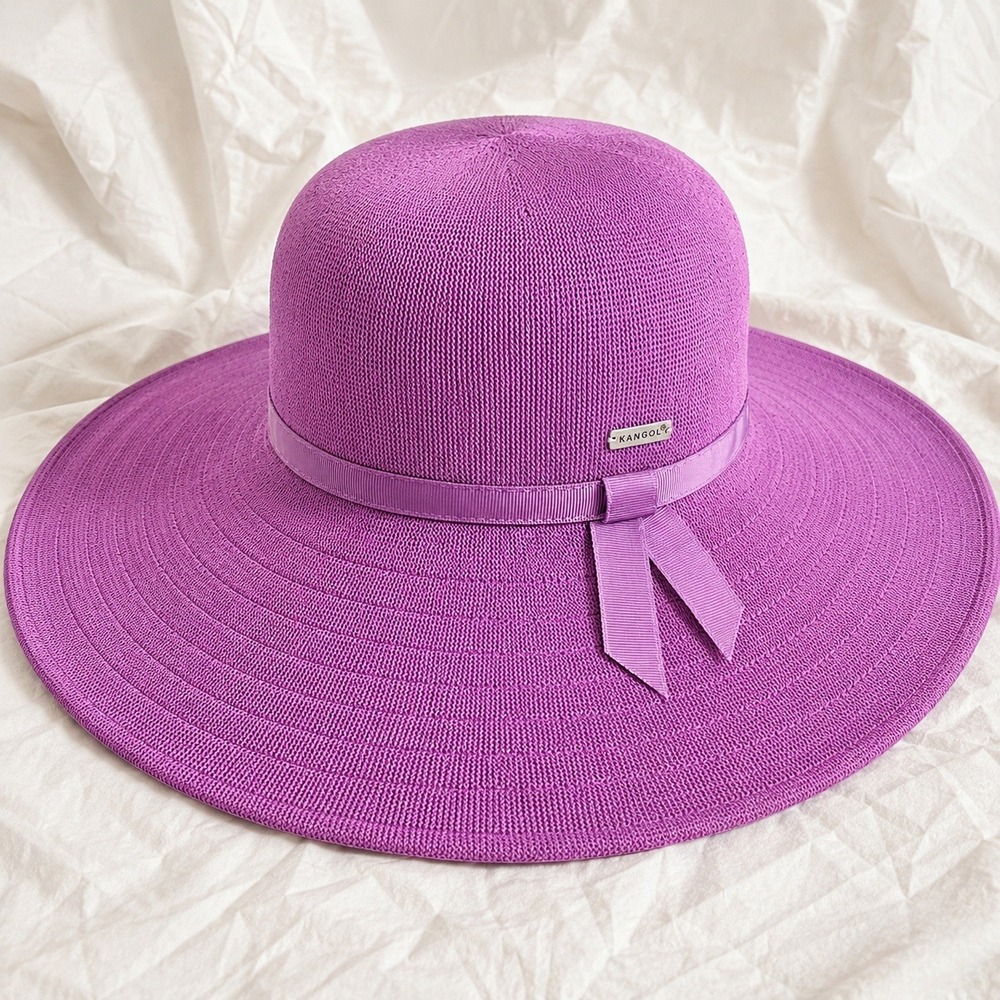 Kangol Sweetcorn Siren Pink Wide Brim Sun Hat Medium NWT UV Protection